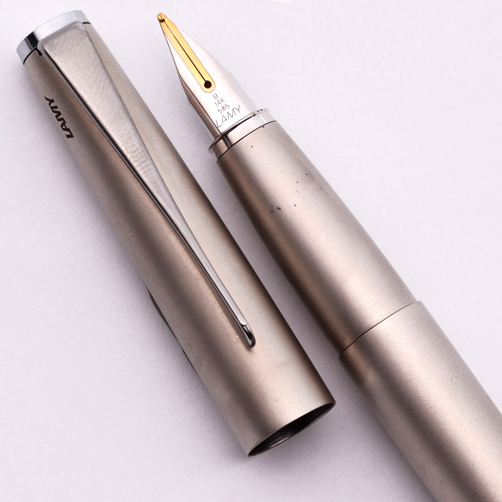 Lamy Studio Fountain Pen (2000s) - Matte Palladium, Chrome Trim, C
